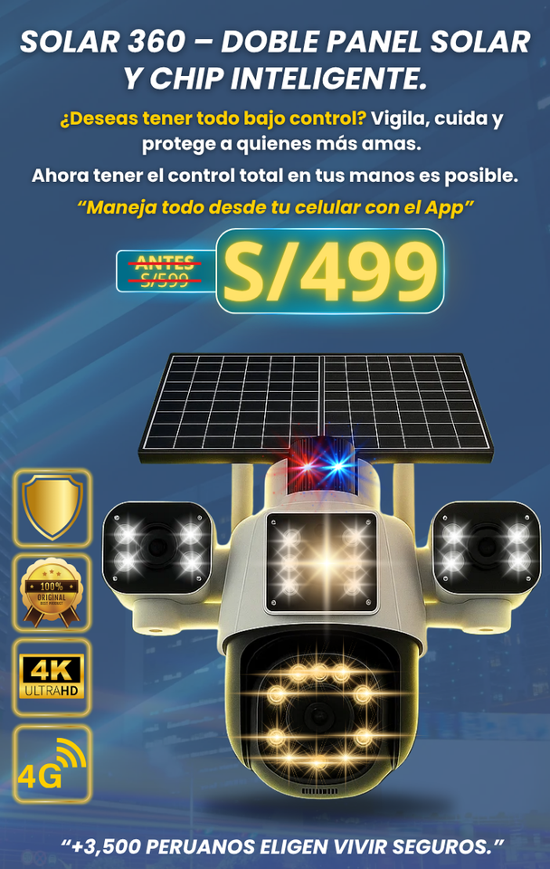 Cámara Solar360 Guard Pro+ Chip