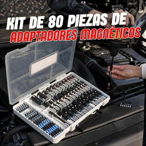 KIT 80 PIEZAS ADAPTADORES MAGNÉTICOS PREMIUM