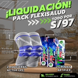 NUEVO PACK FLEXISALUD - 2 RODILLERA ACTIVELIFE + 2 CREMAS ARTIFLEX