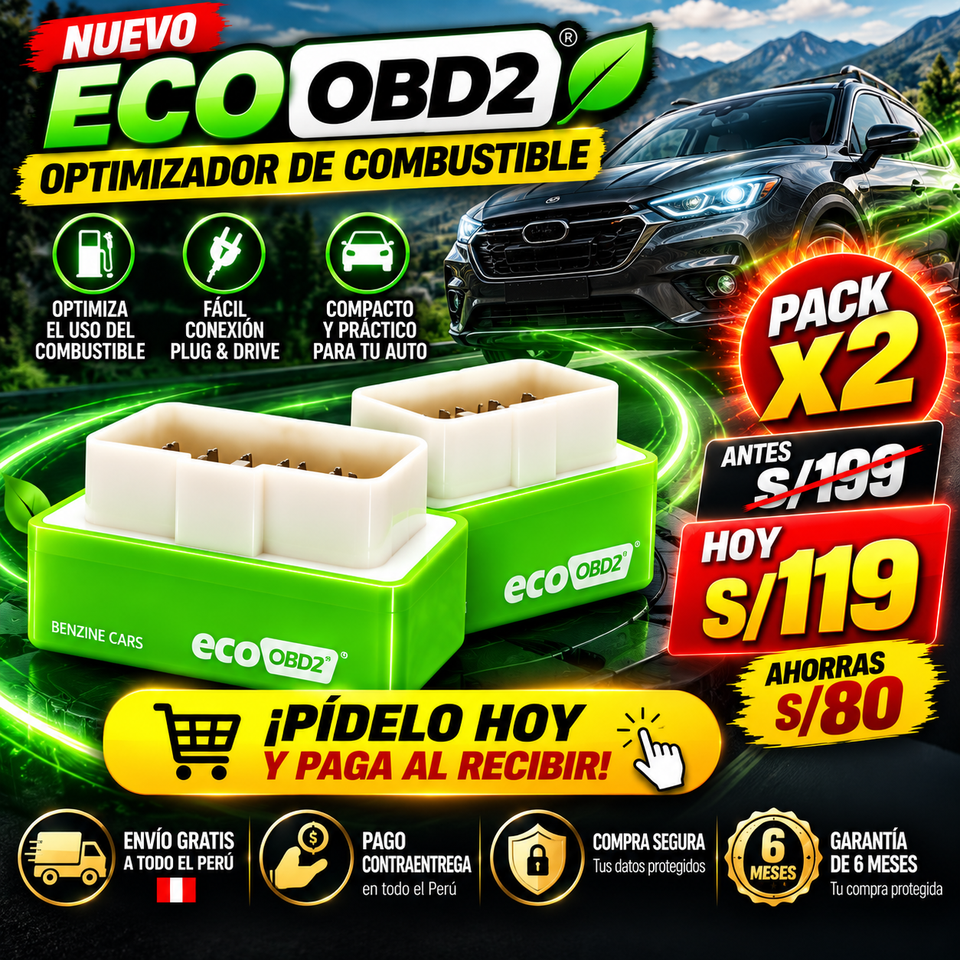 NUEVO AHORRADOR ECODRIVE OBD2 - OPTIMIZA EL CONSUMO DE GASOLINA