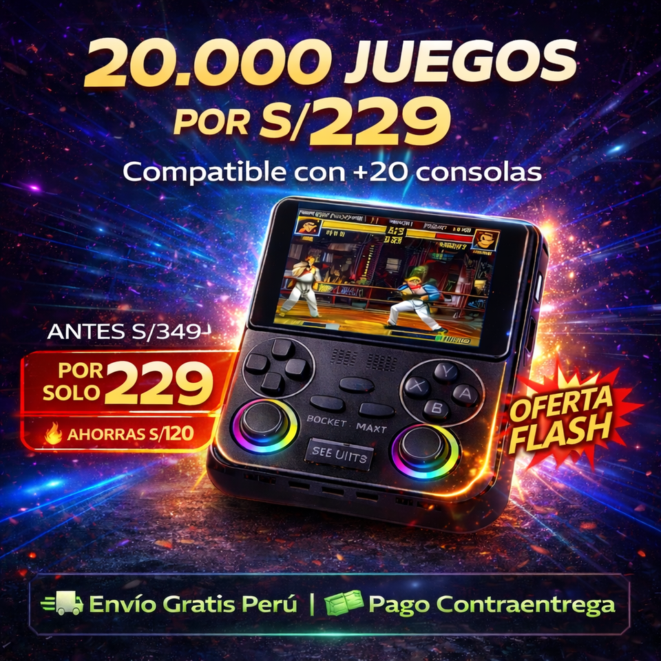 NUEVA CONSOLA RETRO POCKET MAX