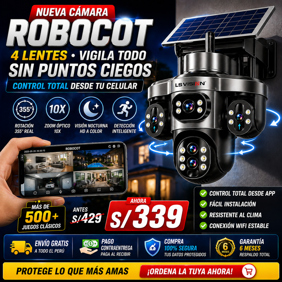 NUEVA CÁMARA ROBOCOT - Mueve cada lente 360° desde el app
