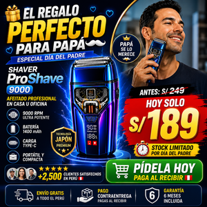 NUEVO SHAVER PROSHAVE 9000 - Potencia y filo en una sola maquina