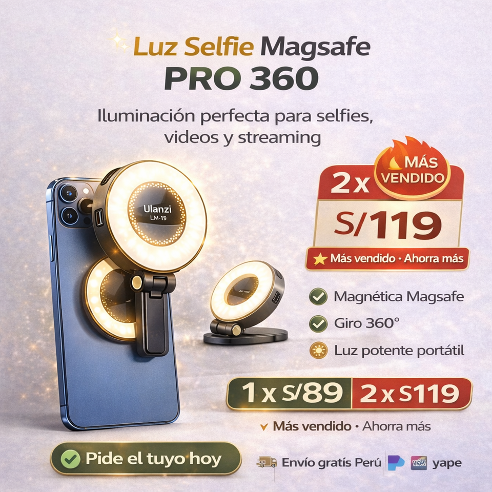 NUEVA LUZ SELFIE MAGSAFE 360