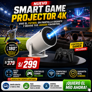 Nuevo Smart Game Projector 4K - Vive el mundial y demás con un solo dispositivo