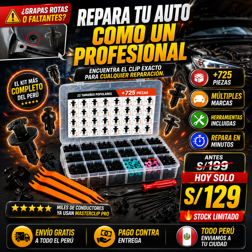 nuevo masterclip pro de 725 piezas