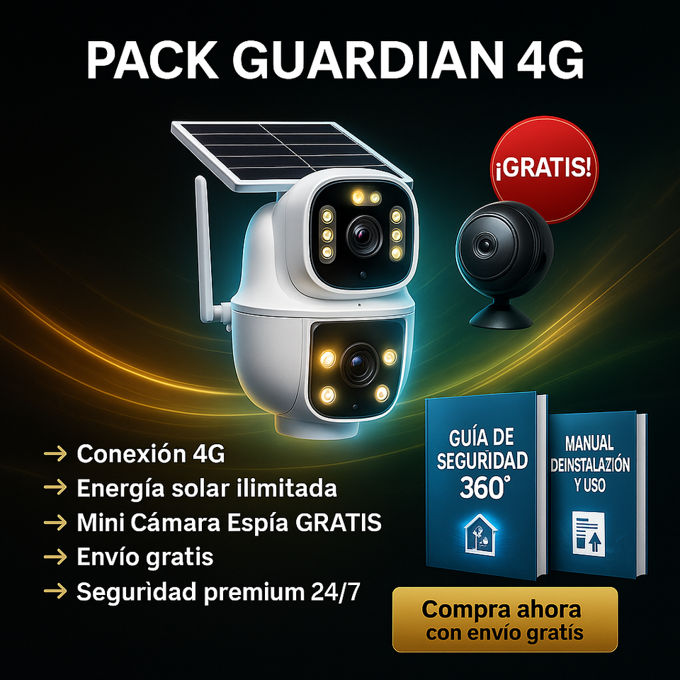 PACK GUARDIAN 4G + CAMARA ESPIA