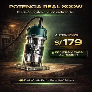 NUEVO ROUTERPRO X800 - Potencia y corte profesional en segundos