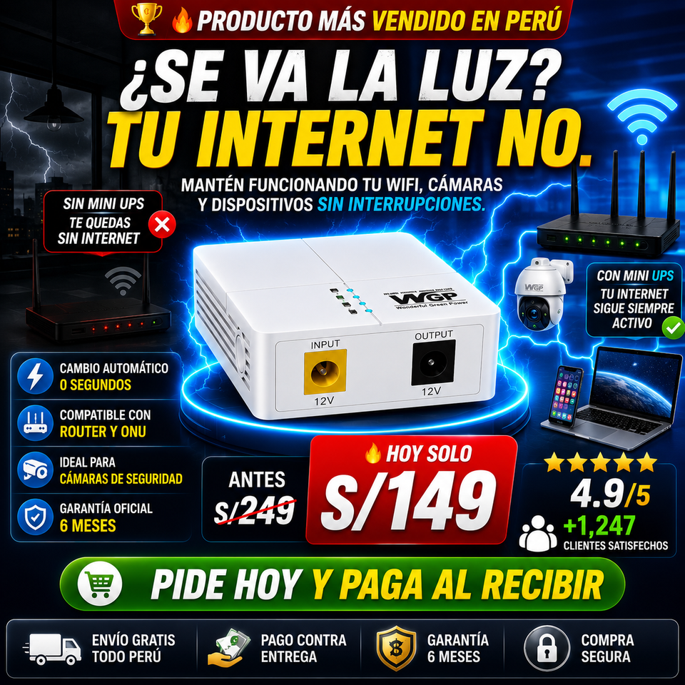 NUEVO MINI UPS WIFI PRO X6