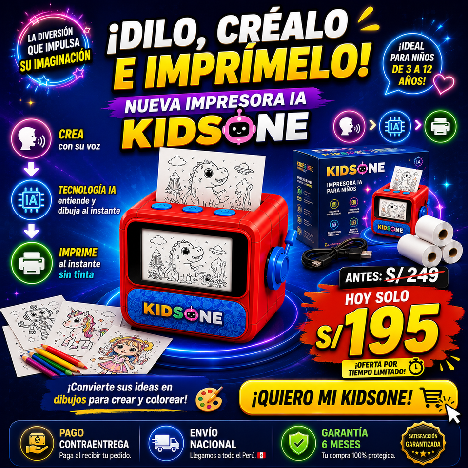 NUEVA IMPRESORA KIDSONE CON IA