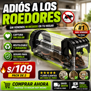 TRAMPA INTELIGENTE SAFE CATCH PRO - Captura roedores sin químicos peligrosos