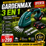 NUEVO CORTADOR DE CESPED GARDENMAX 3 EN 1