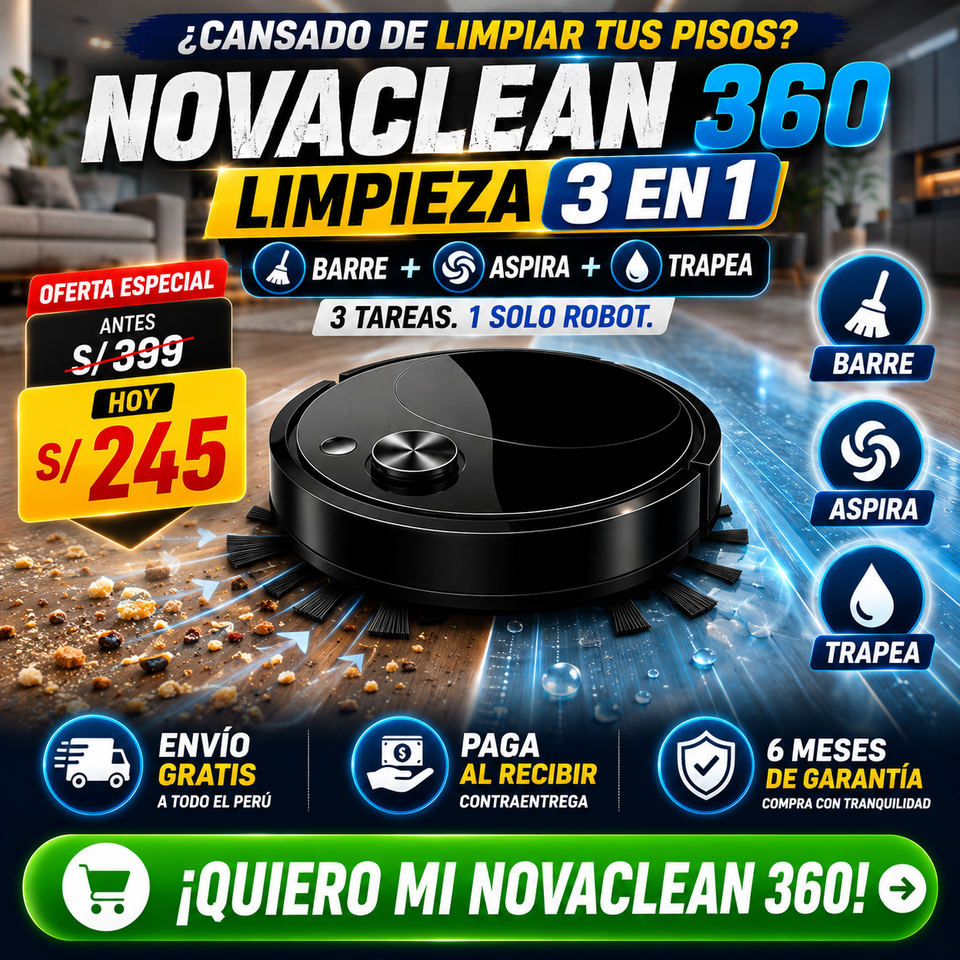 NUEVA NOVACLEAN 360 LIMPIEZA 3 EN 1