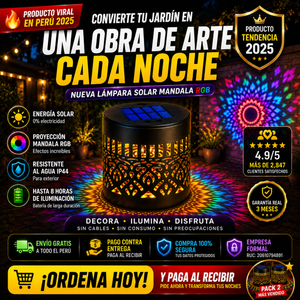 NUEVA LAMPARA SOLAR MANDALA 2026
