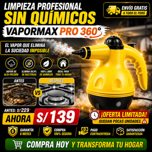 NUEVO VAPORMAX PRO 360° - Limpia y desinfecta en un solo paso