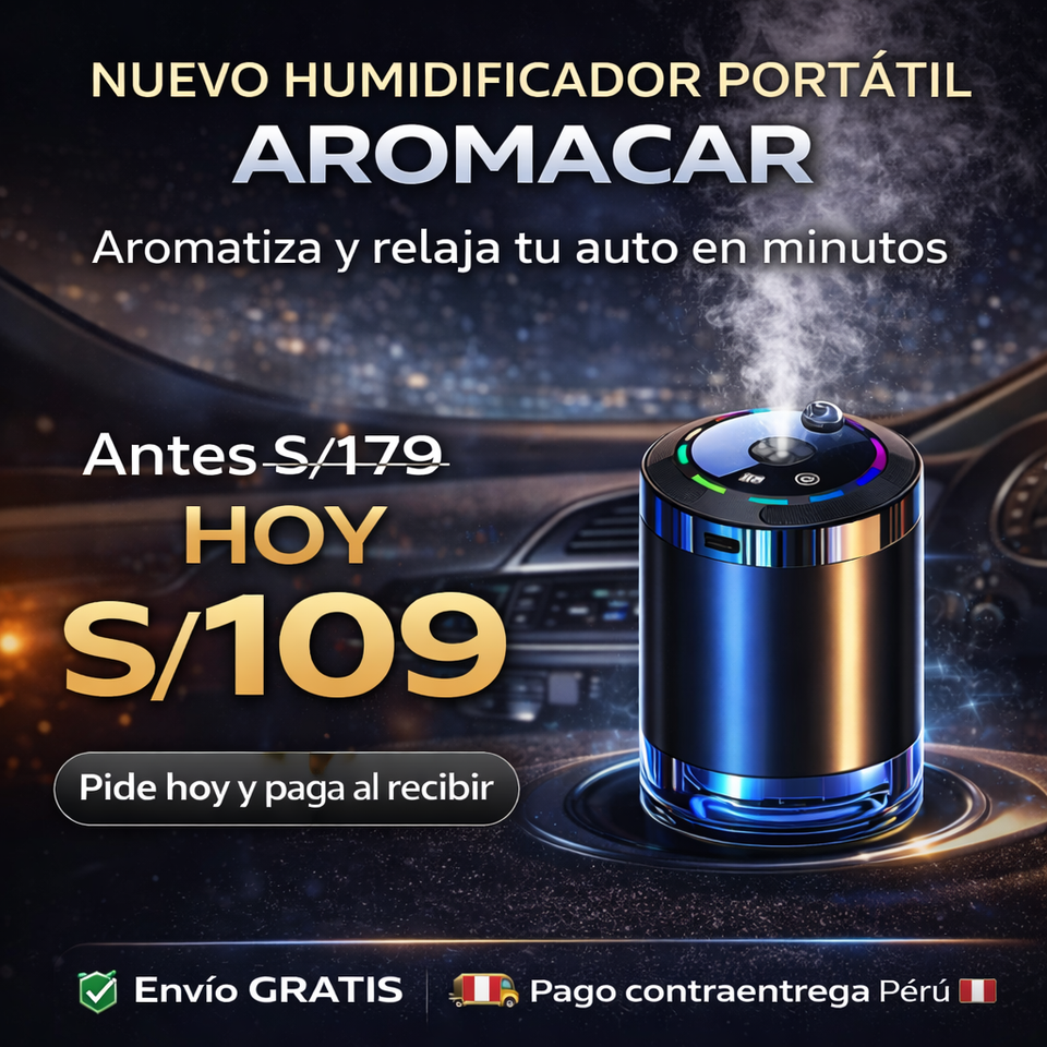 NUEVO HUMIDIFICADOR PORTÁTIL AROMACAR