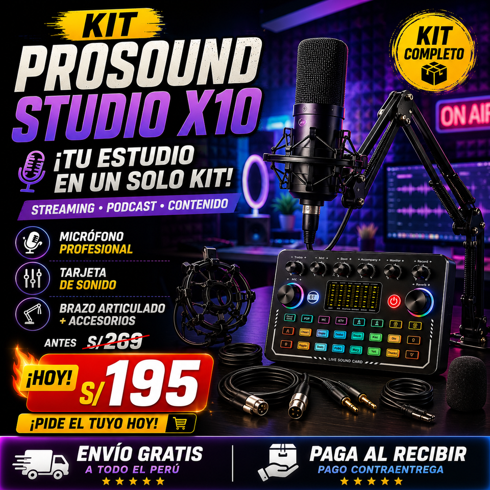 NUEVO KIT PROSOUND STUDIO X10