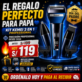 NUEVO KIT 3 EN 1 KEMEI PROFESSIONAL - El mejor Regalo para Papá