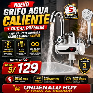 NUEVO GRIFO AGUA CALIENTE + DUCHA PREMIUM