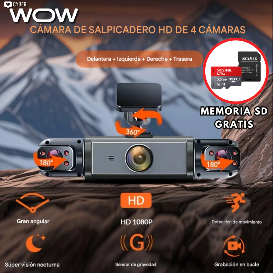 NUEVA DASH CAM KRAKEN PRO + SD