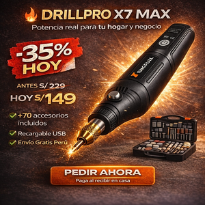 NUEVO DRILLPRO X7 MAX PORTÁTIL - Trabaja con precisión y potencia