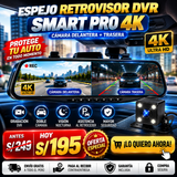 NUEVO ESPEJO RETROVISOR DVR SMART PRO 4K