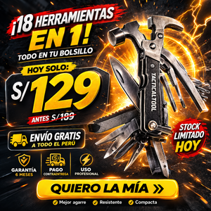 NUEVA MULTIHERRAMIENTA TÁCTICALTOOL 18 EN 1