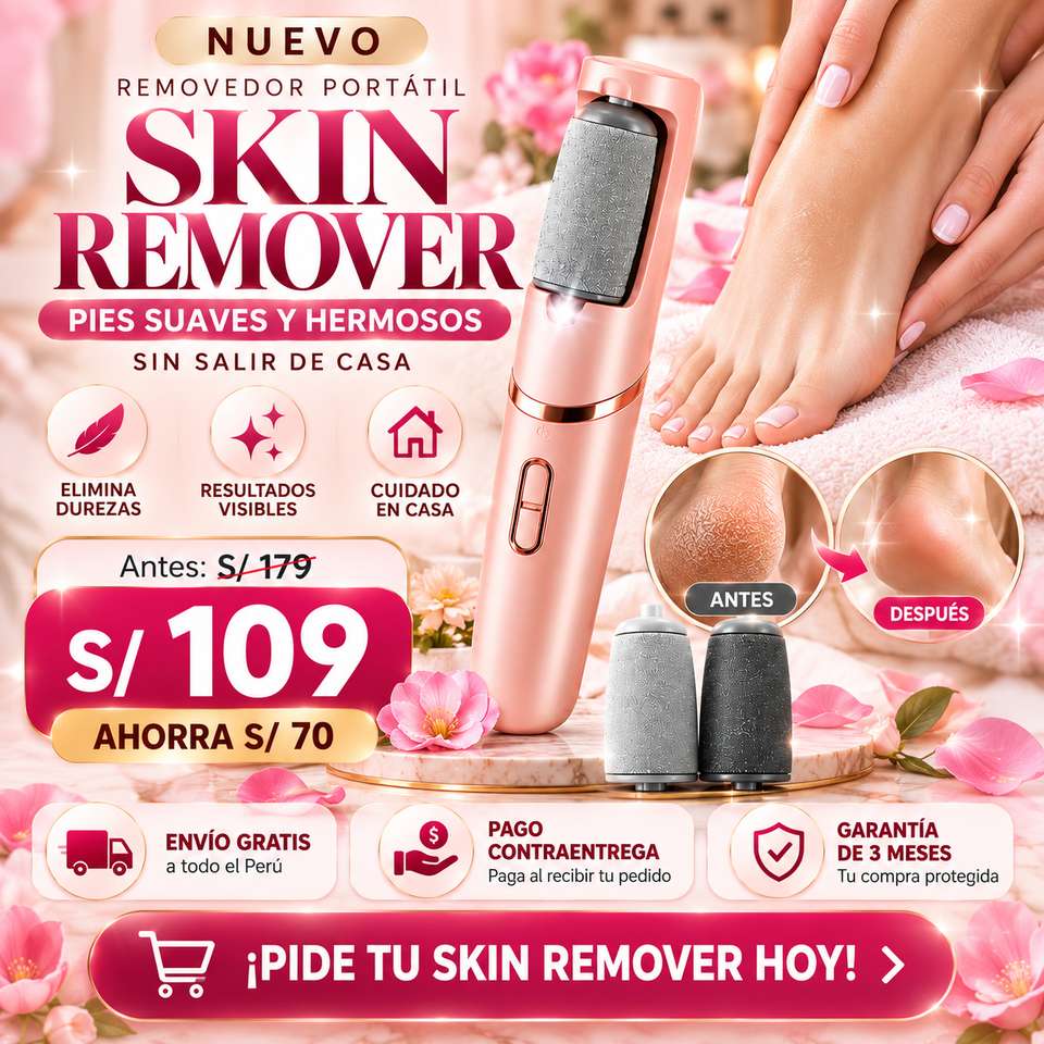 NUEVO SKIN REMOVER PRO - REMOVEDOR DE CALLOS PORTÁTIL