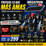 NUEVA CÁMARA SOLAR MEGATRON- Triple lente y alarma policial