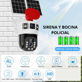 NUEVA CÁMARA TRIPLE LENTE DELUXE-Con panel solar e IA
