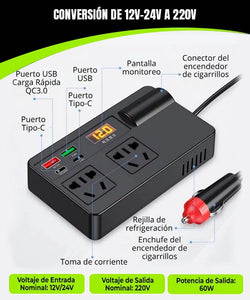 NUEVO SUPER CHARGER POWERCAR 220V