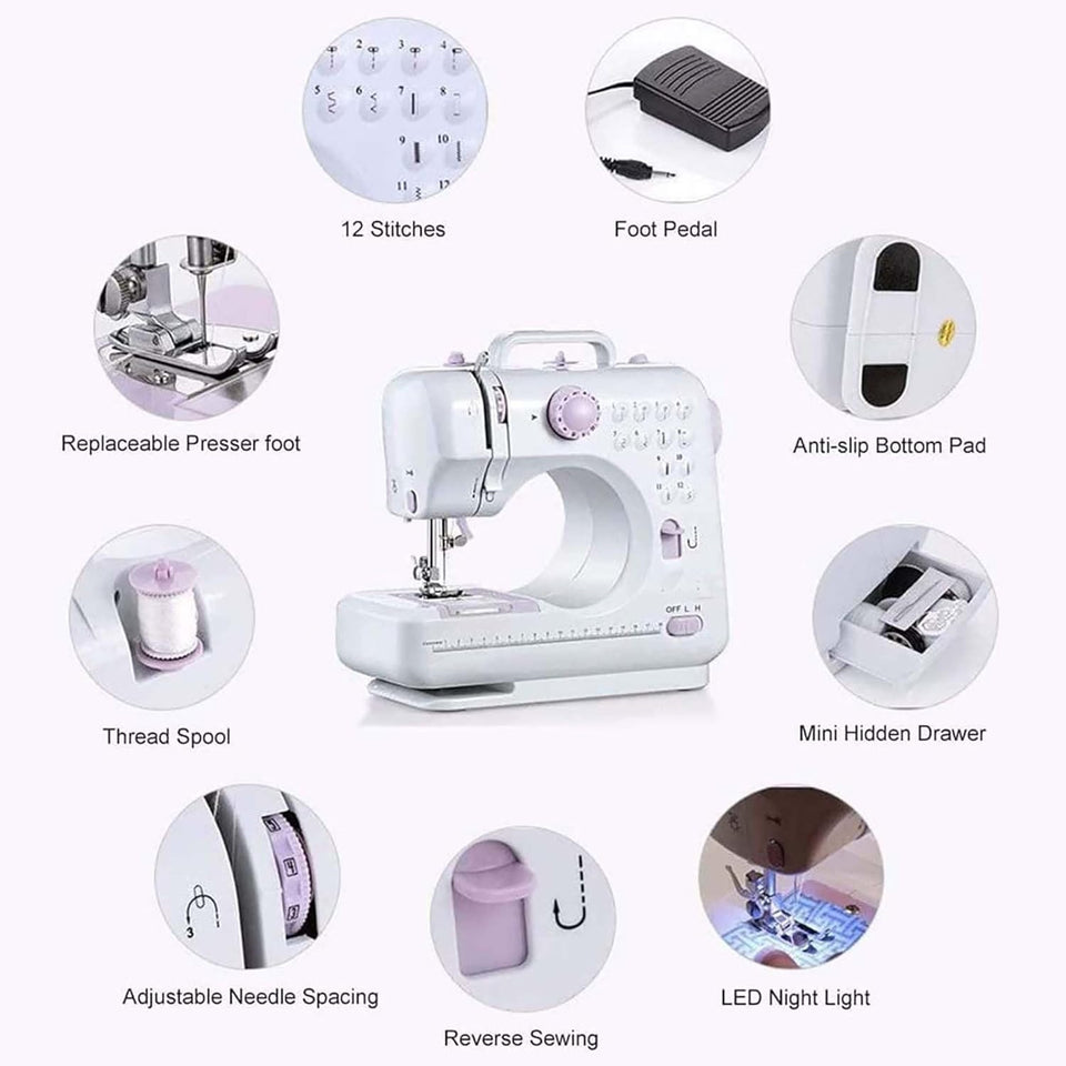 NUEVA MÁQUINA DE COSER SEMI PRO PORTÁTIL - Potencia y precisión en todo momento