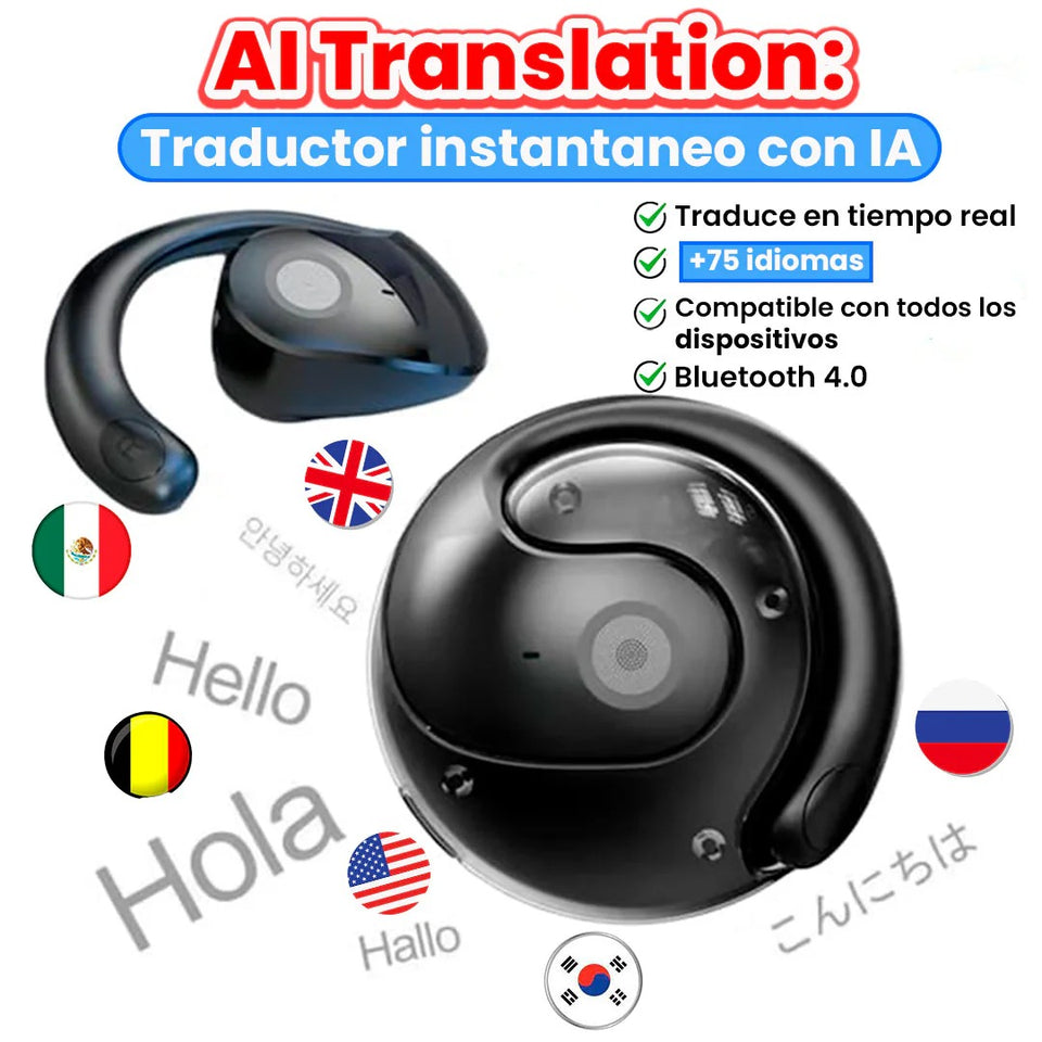 NUEVO AURICULAR TRANSLATOR DELUXE - Cuenta con IA avanzada