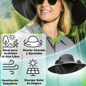 Nuevo Sombrero EcoCool Energía solar, frescura real!
